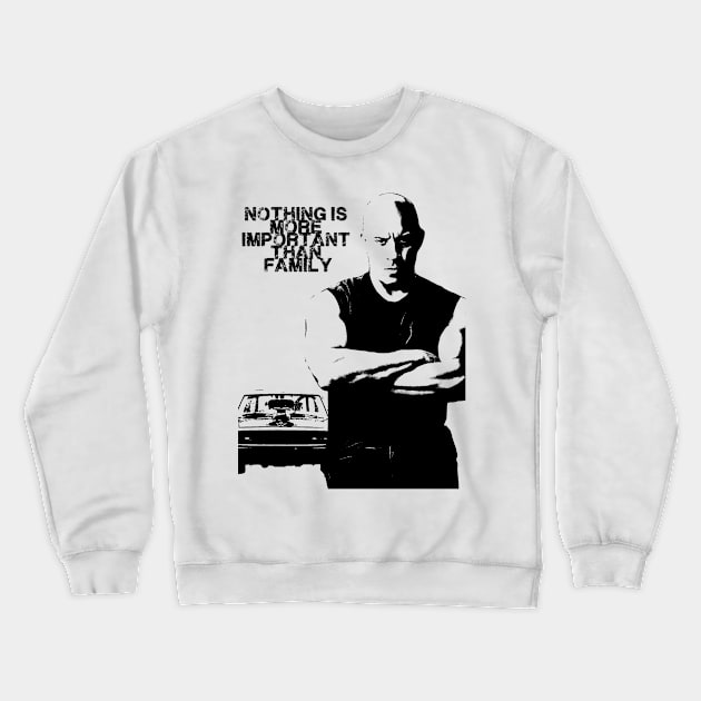 Dominic Toretto Crewneck Sweatshirt by Alex Drawn